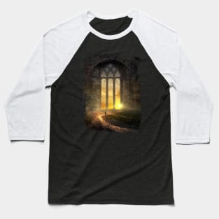 Fantasy Sword Sorcery Mythical Scene Baseball T-Shirt